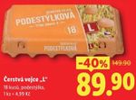 Čerstvá vejce L podestýlková 18 ks