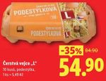 Čerstvá vejce L podestýlková 10 ks
