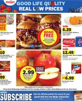 Meijer weekly ad from Wednesday 09/30