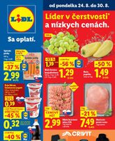 Lidl leták platný od pondelka 24.08.