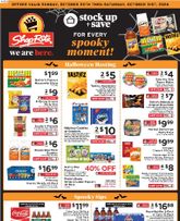 ShopRite weekly ad from Sunday 10/25