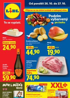 Lidl leták od pondělí 26.10.