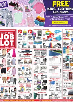 Ocean State Job Lot weekly ad from Thursday 08/13