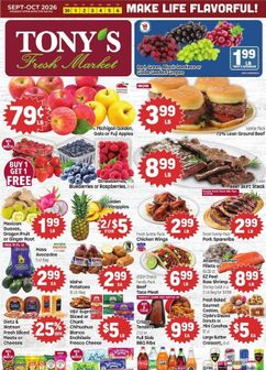 Tony's Fresh Market weekly ad from Wednesday 09/30