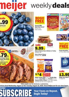 Meijer weekly ad from Wednesday 08/12
