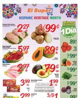 El Super weekly ad from Wednesday 09/30
