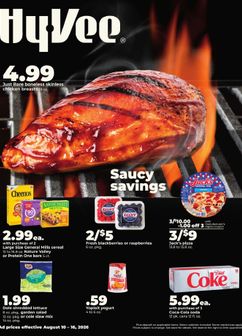 Hy Vee weekly ad from Monday 08/10