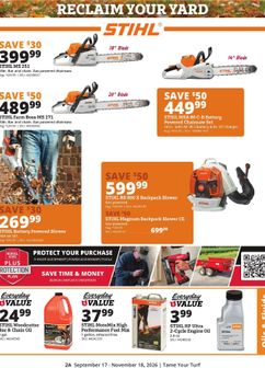 Rural King weekly ad from Thursday 09/17