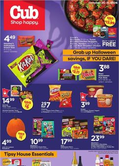 Cub weekly ad from Sunday 10/25
