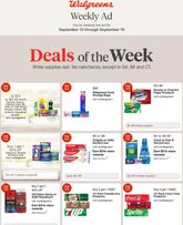 Walgreens weekly ad from Sunday 09/13