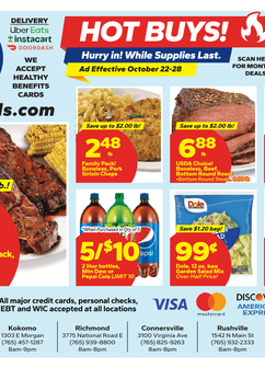 Save a Lot weekly ad from Thursday 10/22