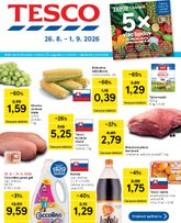 Tesco leták platný od stredy 26.08.