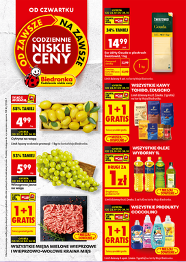 Biedronka leták od čtvrtka 22.10.