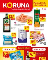 Koruna leták platný od piatku 25.09.