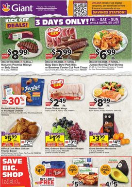 Giant weekly ad from Friday 09/11