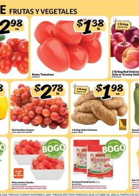 Fresco y Más weekly ad from Wednesday 10/28