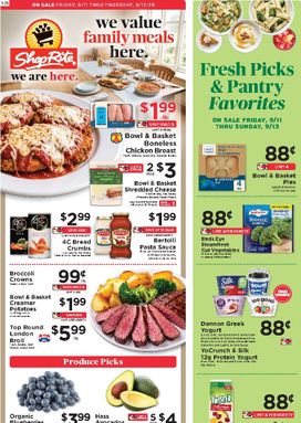 ShopRite weekly ad from Friday 09/11