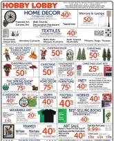 Hobby Lobby weekly ad from Sunday 08/09