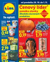 Lidl leták platný od pondelka 26.10.