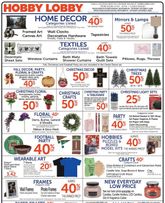 Hobby Lobby weekly ad from Sunday 09/27