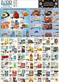 Food Universe weekly ad from Friday 09/25
