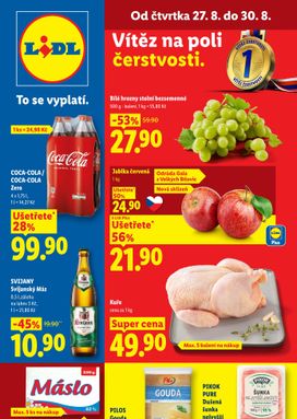 Lidl leták od čtvrtka 27.08.