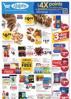 Ralphs weekly ad from Wednesday 09/23