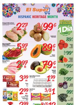 El Super weekly ad from Wednesday 09/30
