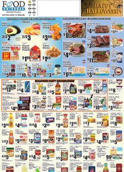 Food Universe weekly ad from Friday 10/23