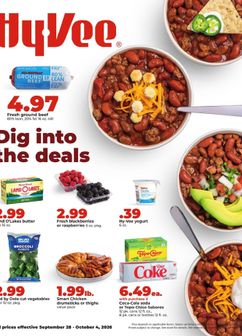 Hy Vee weekly ad from Monday 09/28