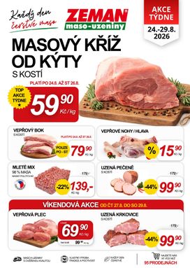 Prodejny Zeman leták od pondělí 24.08.