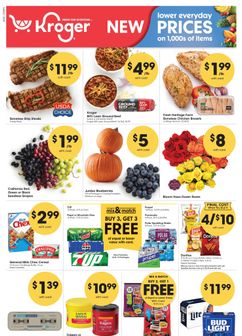 Kroger weekly ad from Wednesday 10/21