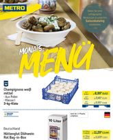 Metro - Monats-Menü