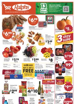 Ralphs weekly ad from Wednesday 10/21
