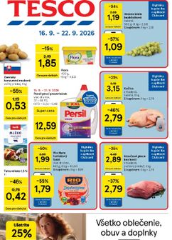 Tesco leták platný od stredy 16.09.