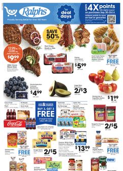 Ralphs weekly ad from Wednesday 09/30