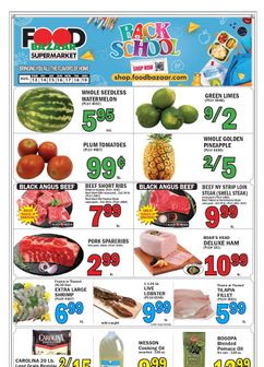 Food Bazaar weekly ad from Thursday 08/13