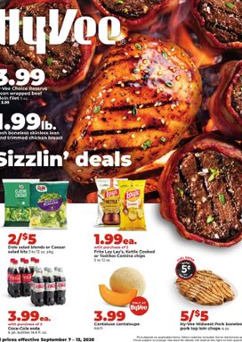 Hy Vee weekly ad from Monday 09/07