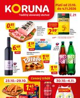 Koruna leták platný od piatku 23.10.
