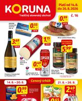 Koruna leták platný od piatku 14.08.