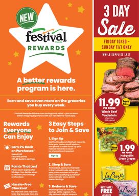 Fest Foods weekly ad from Wednesday 10/28