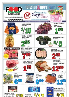 Food Bazaar weekly ad from Thursday 10/22