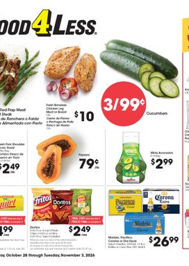 Food 4 Less weekly ad from Wednesday 10/28
