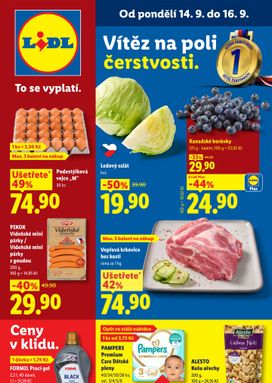 Lidl leták od pondělí 14.09.
