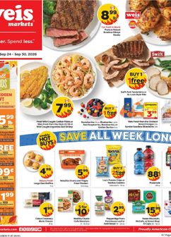 Weis Markets weekly ad from Thursday 09/24