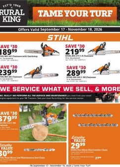 Rural King weekly ad from Thursday 09/17