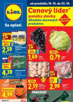 Lidl leták platný od pondelka 19.10.