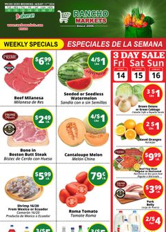 Rancho Markets weekly ad from Tuesday 08/11
