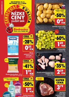 Biedronka leták platný od štvrtka 10.09.