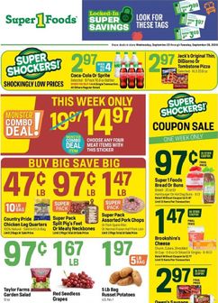 Super 1 Foods weekly ad from Wednesday 09/23
